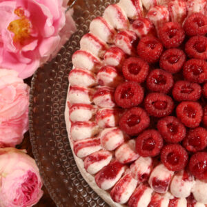 Pavlova Framboise Vanille Grillée