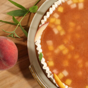 Tarte Pêche Verveine