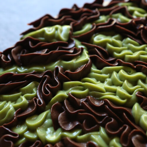 tarte matcha chocolat